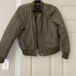 army green madewell bomber jacket